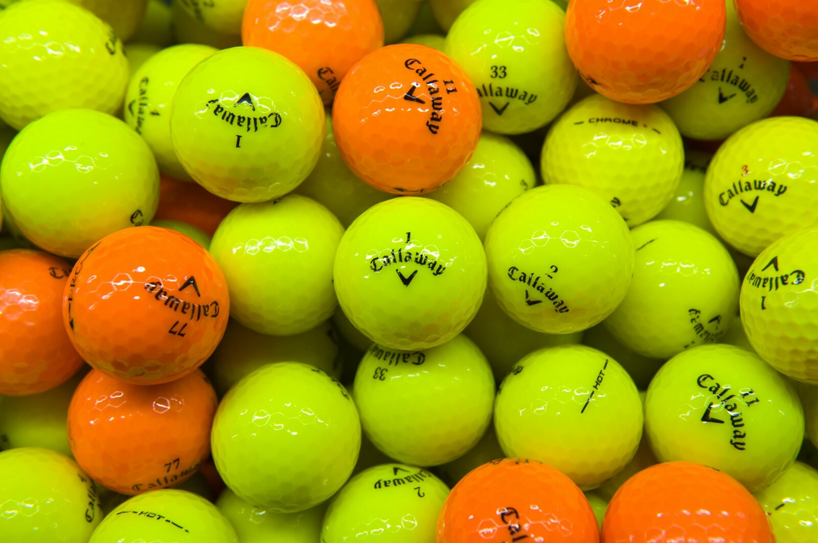 Callaway 1 Dozen Mixed Colour Golf Balls 12 Mint / Near Mint Grade