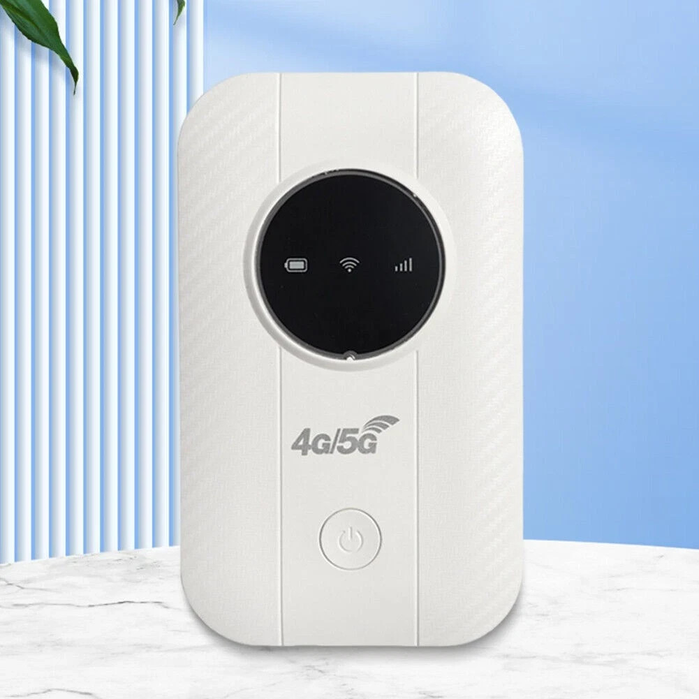 Portable 4G LTE WiFi Hotspot Router MiFi 150Mbps 10 Users 3650mAh Battery White