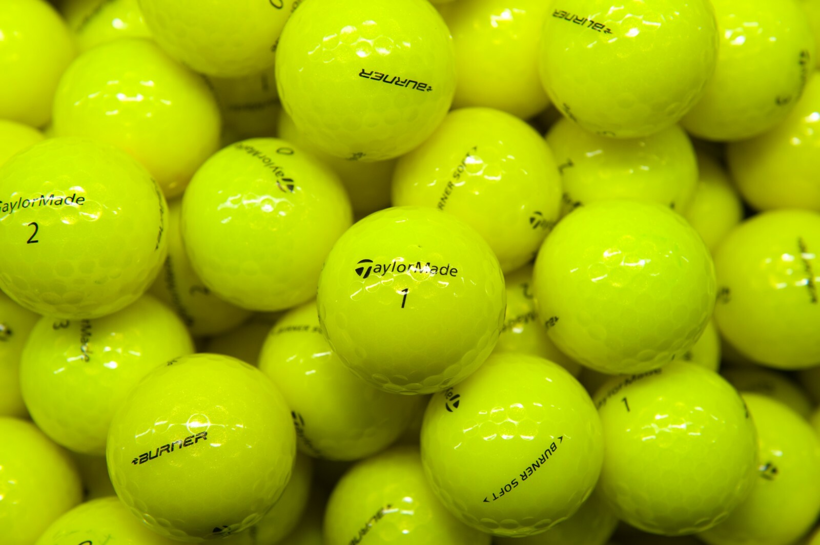 30 Taylormade Burner Yellow Golf Balls Mint / Near Mint Grade