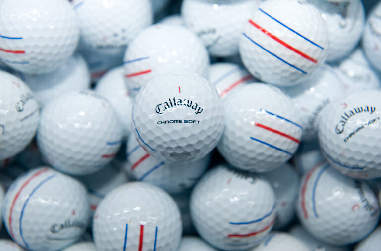 Callaway Chrome Soft 2 Dozen 24 Triple Track Golf Balls Mint Near Grade