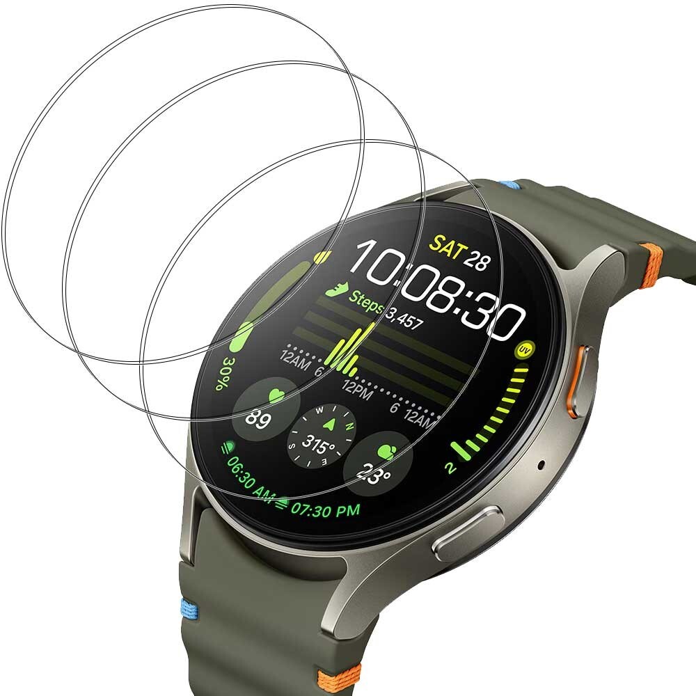 3Packs Samsung Galaxy Watch FE 7 6 5 4 40mm Tempered Glass Screen Protector 9H