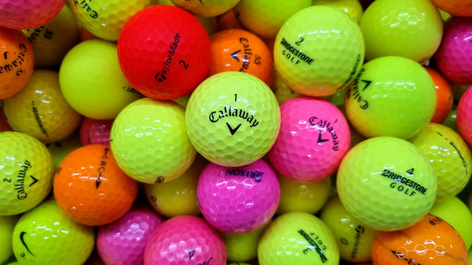 12 Titleist Callaway Srixon Taylormade Bridgestone Golf Balls Colour /Near Mint
