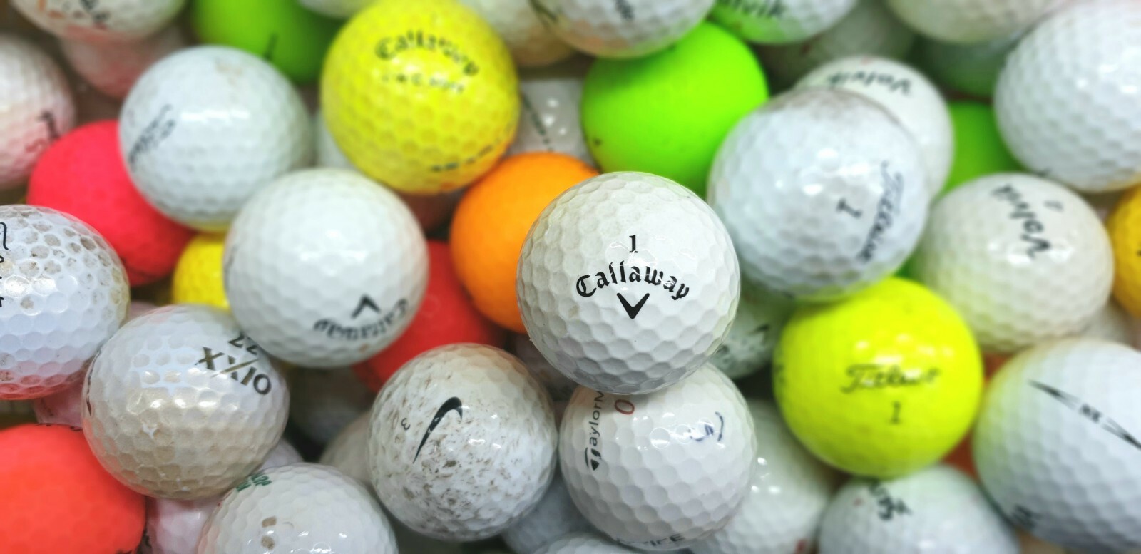 100 Mixed Brand Golf Balls Titleist NIKE Callaway Taylormade srixon