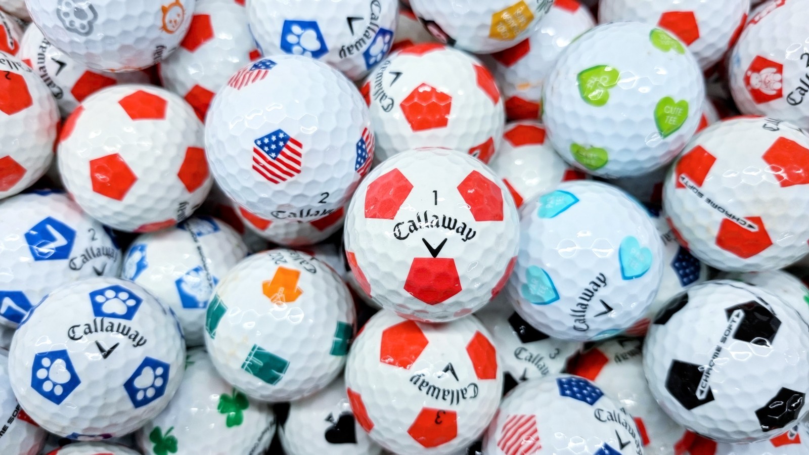 2 Dozen Callaway Chrome Soft TRUVIS Golf Balls 24 MINT & Near Mint Grade.