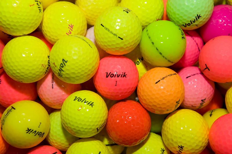 50 Volvik Colour Golf Balls Near Mint AAA / Standard Grade Sporting Goods