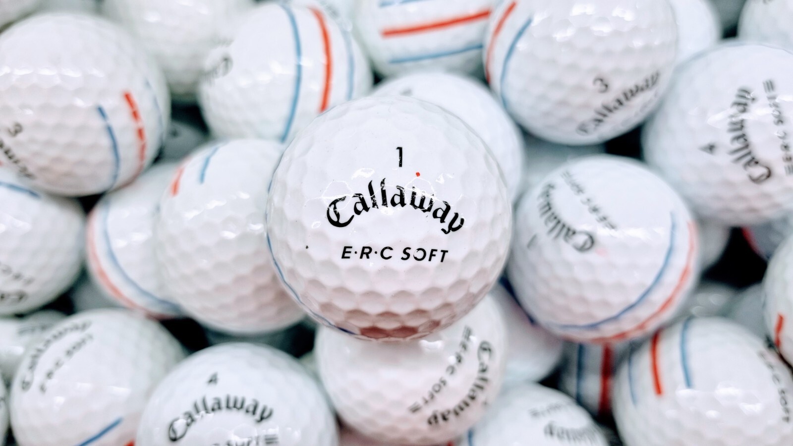 50 Callaway ERC SOFT Triple Track Golf Balls MINT & Near MINT Grade