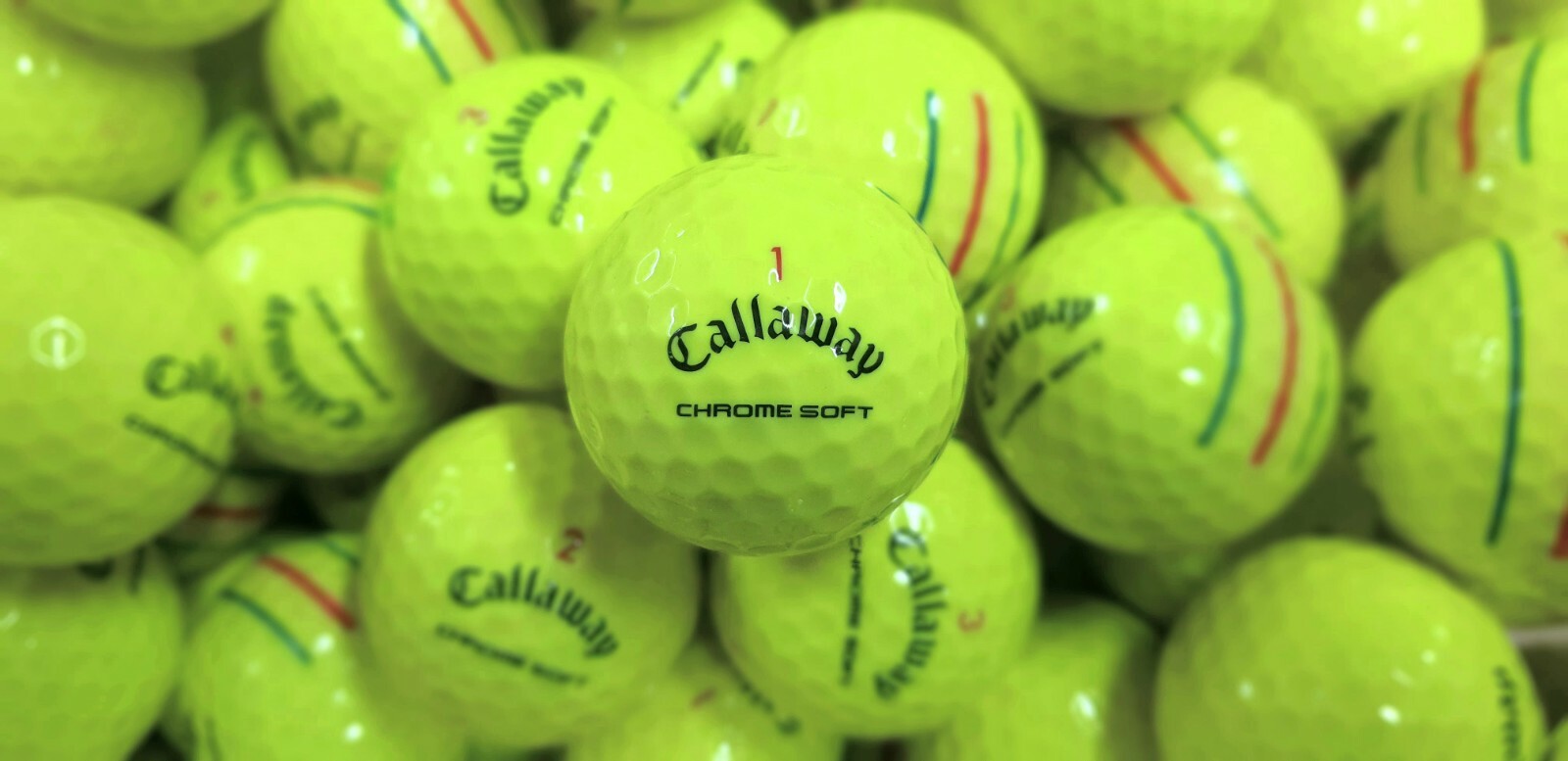 1 Dozen Callaway Chrome Soft Triple Track Yellow Golf Balls Mint/Near Grade 12