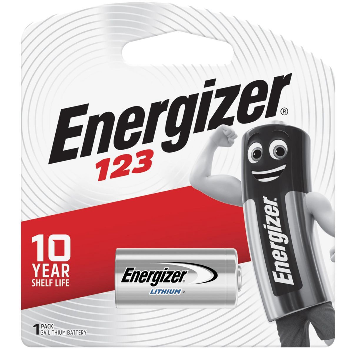 Energizer 123 Battery Lithium 3V 1Pk - EL123BP1T Car Wiring Adapter