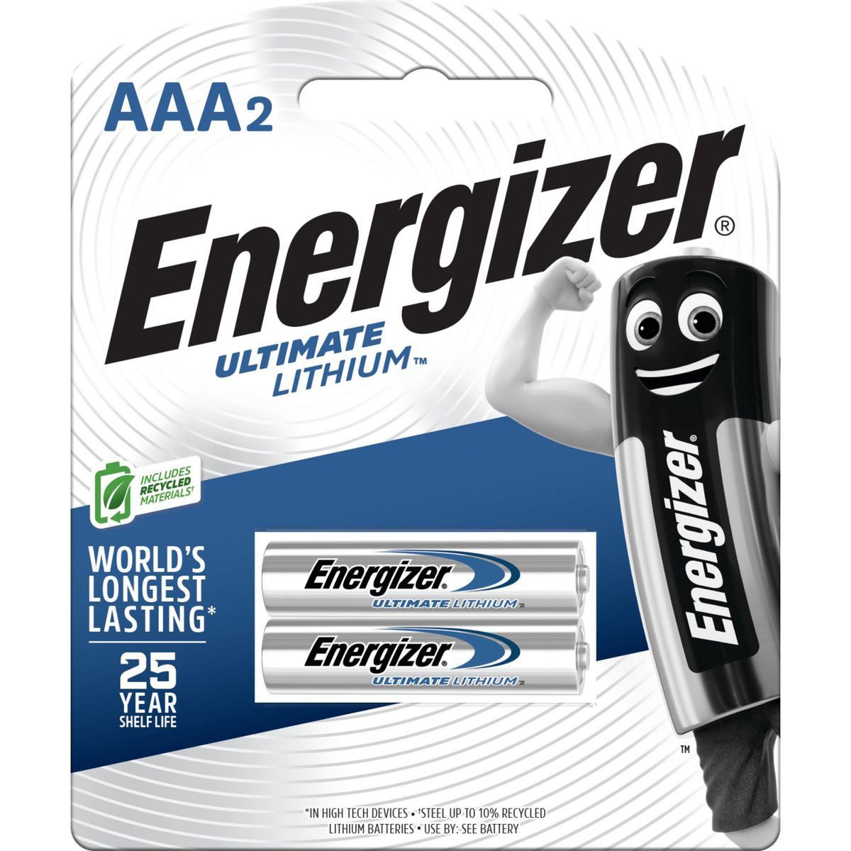 Energizer AAA Battery Ultimate Lithium 2Pk - E000027100 Car Wiring Adapter