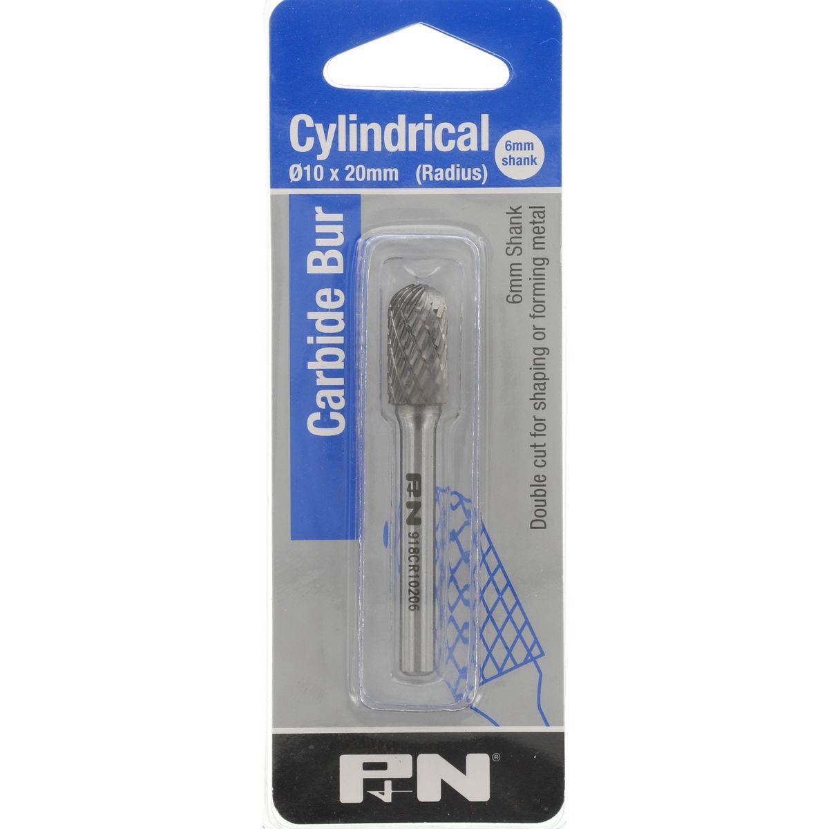 Sutton Workshop Double Cut Carbide Burs - Cylindrical - 918CR10206 Auto Part