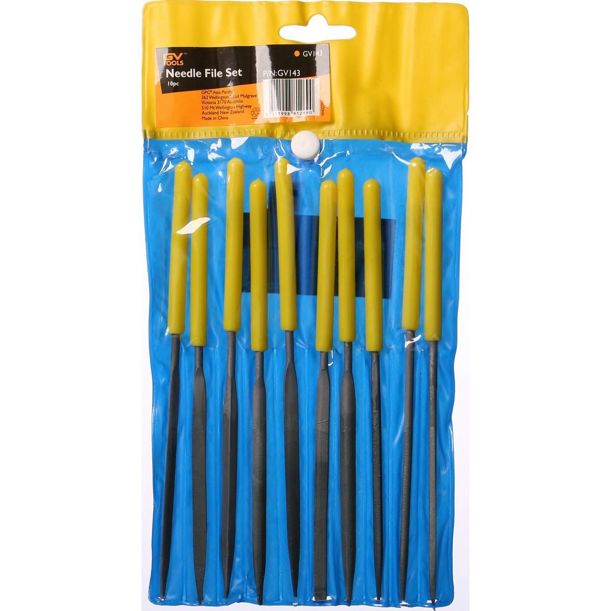 GV Tools Needle File Set 10 Piece - GV143 Auto Part Workshop Tool