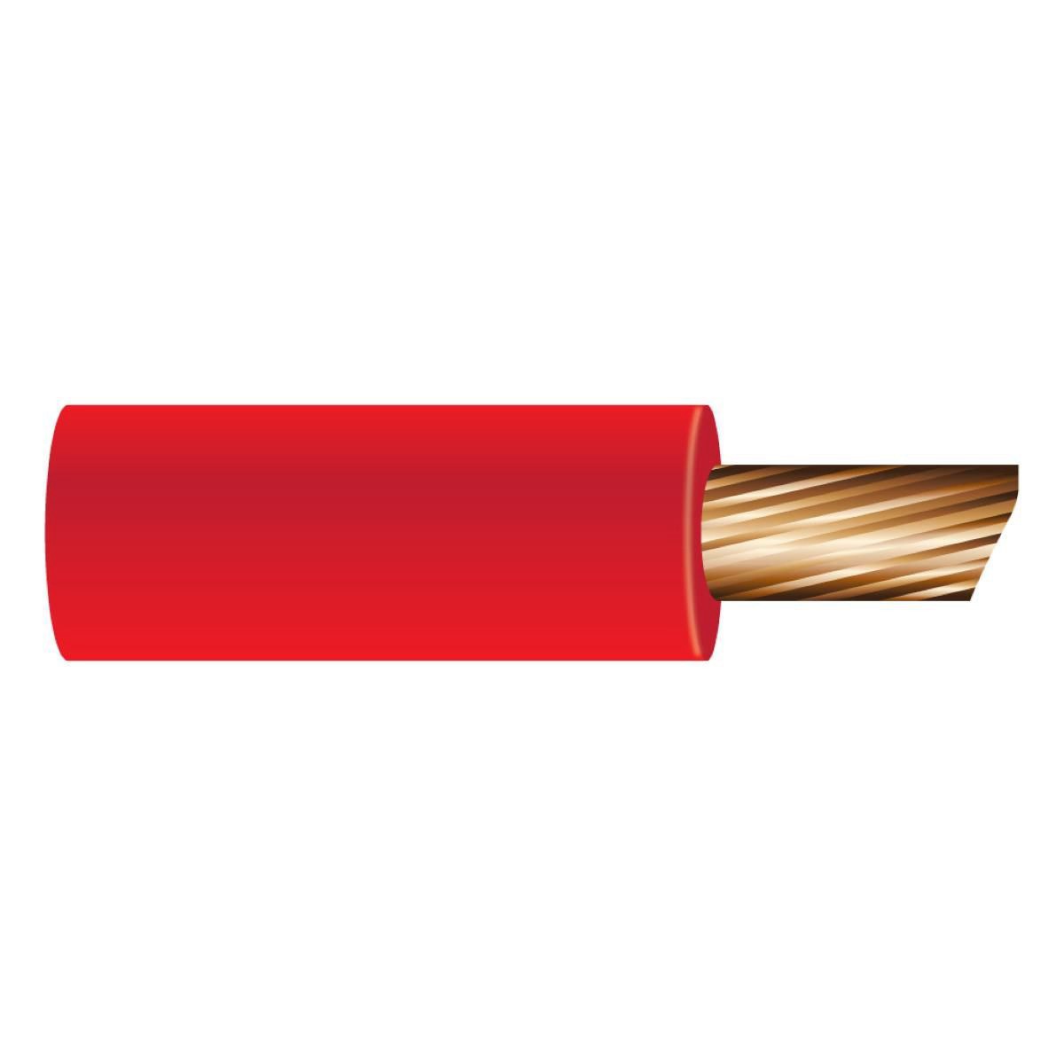 OEX 3mm Single Core Automotive Cable, Red - 30m Roll - ACX0702 Car Wiring