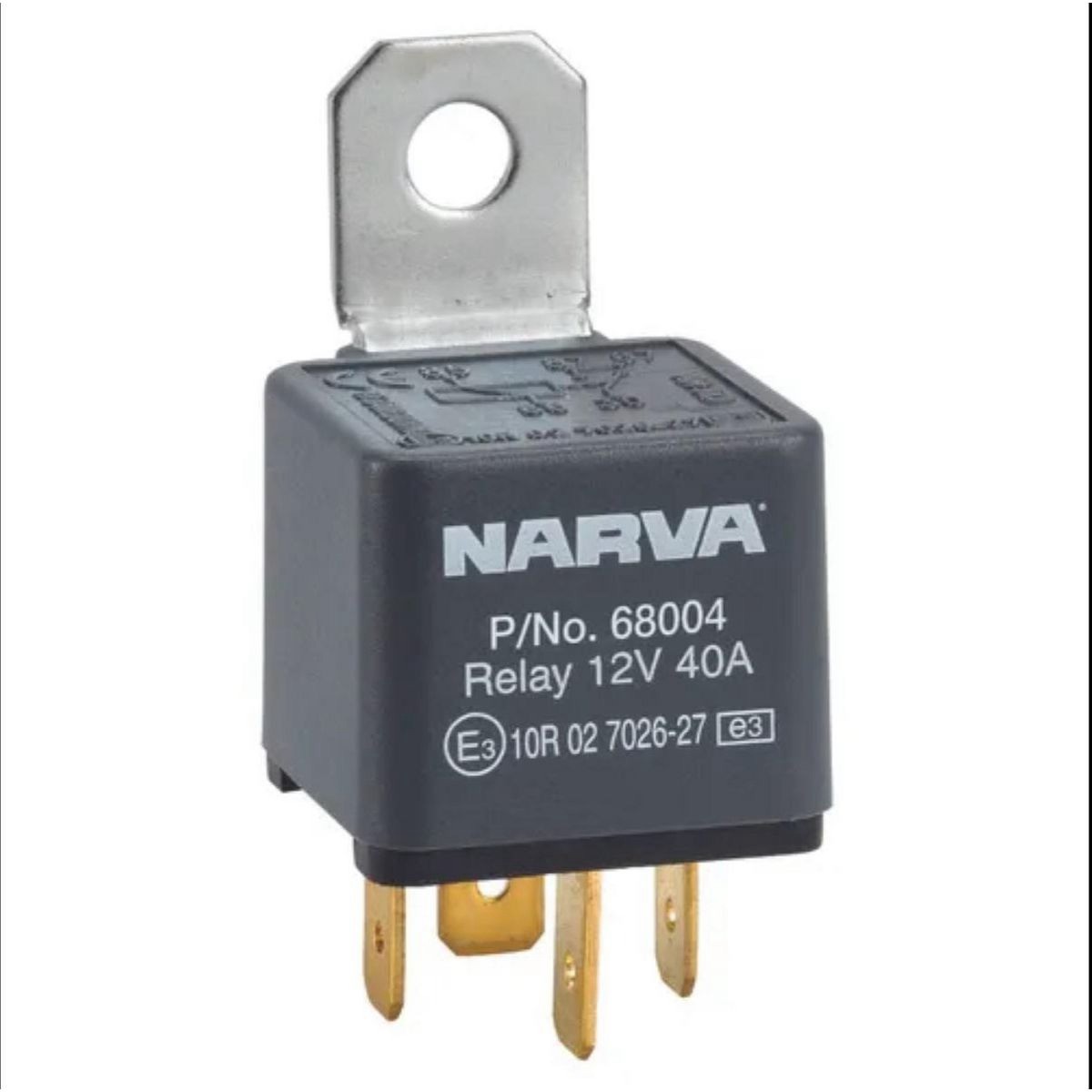 Narva 12v Relay 4 Pin 40A With Resistor - 68004BL Car Wiring Adapter Auto Part