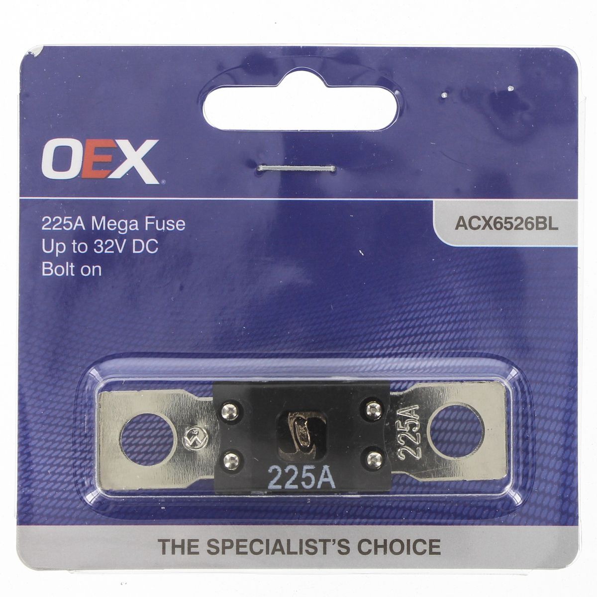 OEX Mega Fuse, 225A Bolt On - Single Pack - ACX6526BL Car Wiring Adapter