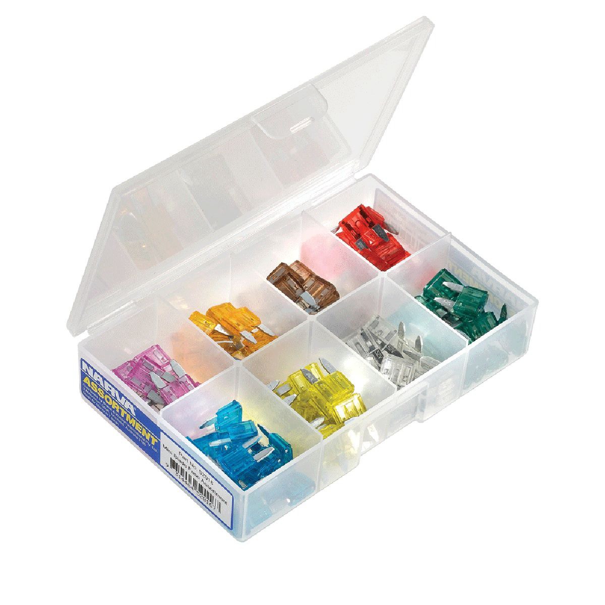Narva Mini Blade Fuse Assortment - 100 Pieces - 52016 Car Wiring Adapter