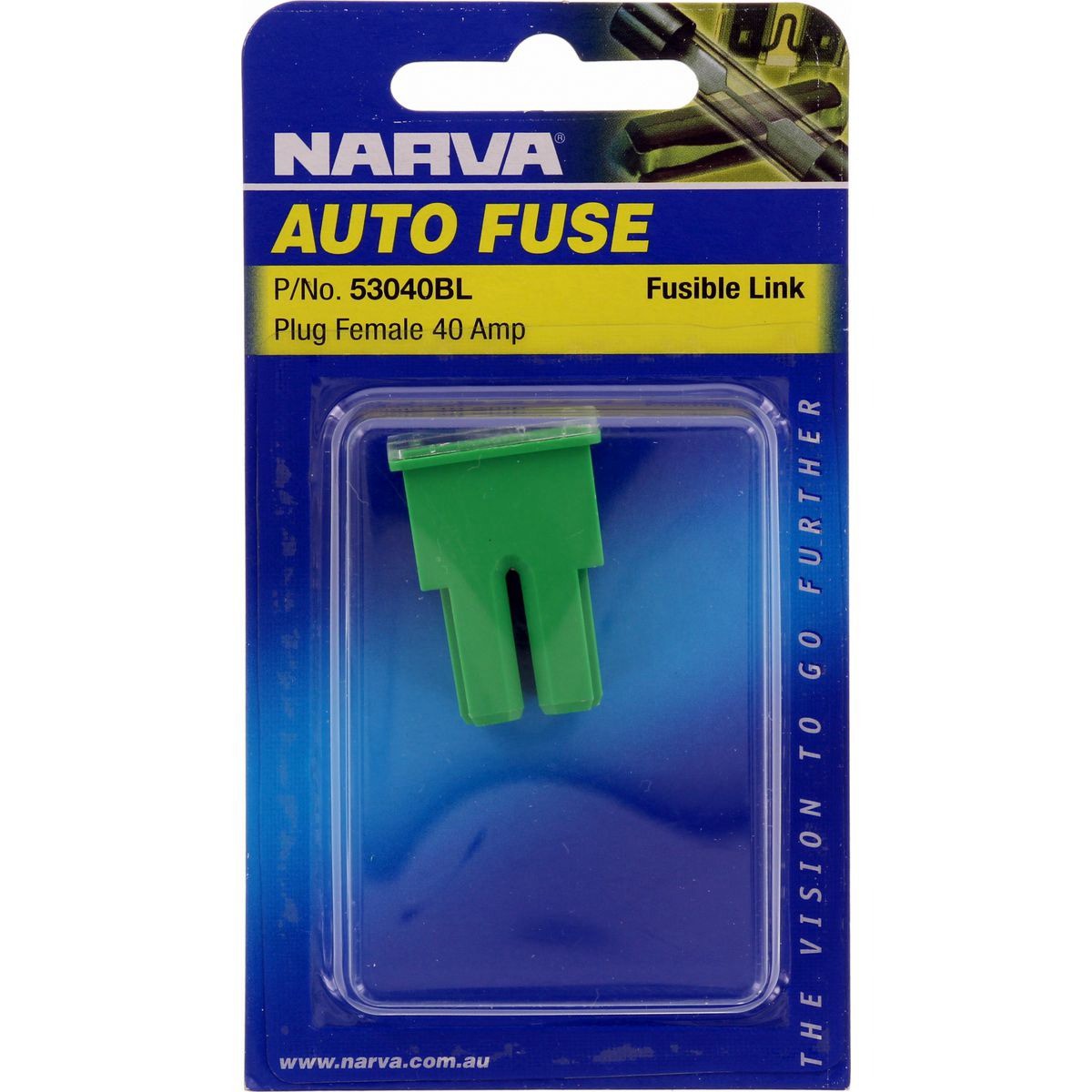 Narva Fusible Link Female 40A Green 1 Pce - 53040BL Car Wiring Adapter Auto Part