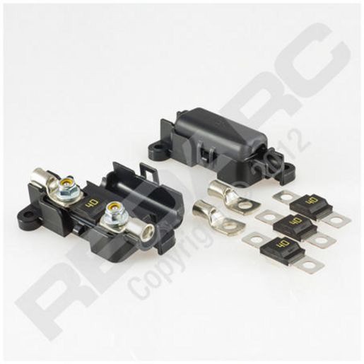 Redarc Midi Fuse Holder Kit 1 Way 40A 4 Pce - FK40 Car Wiring Adapter