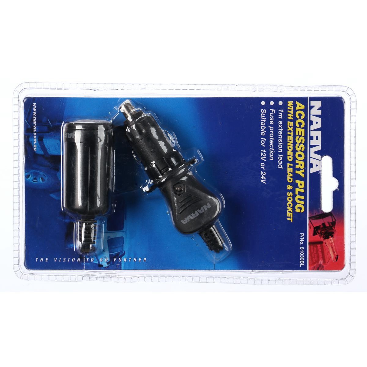 Narva 12v/24v Accessories Socket - 81030BL Workshop Tool Auto Part