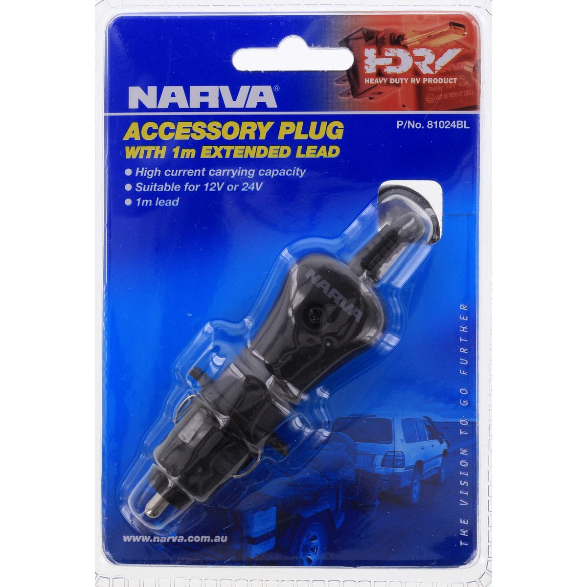 Narva Cigarette Lighter Plug - 81024BL Auto Part