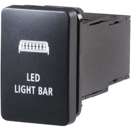 Narva OE Style Sealed Push Switch Off/On SPDT 12V Blue LED Illuminated Light Bar