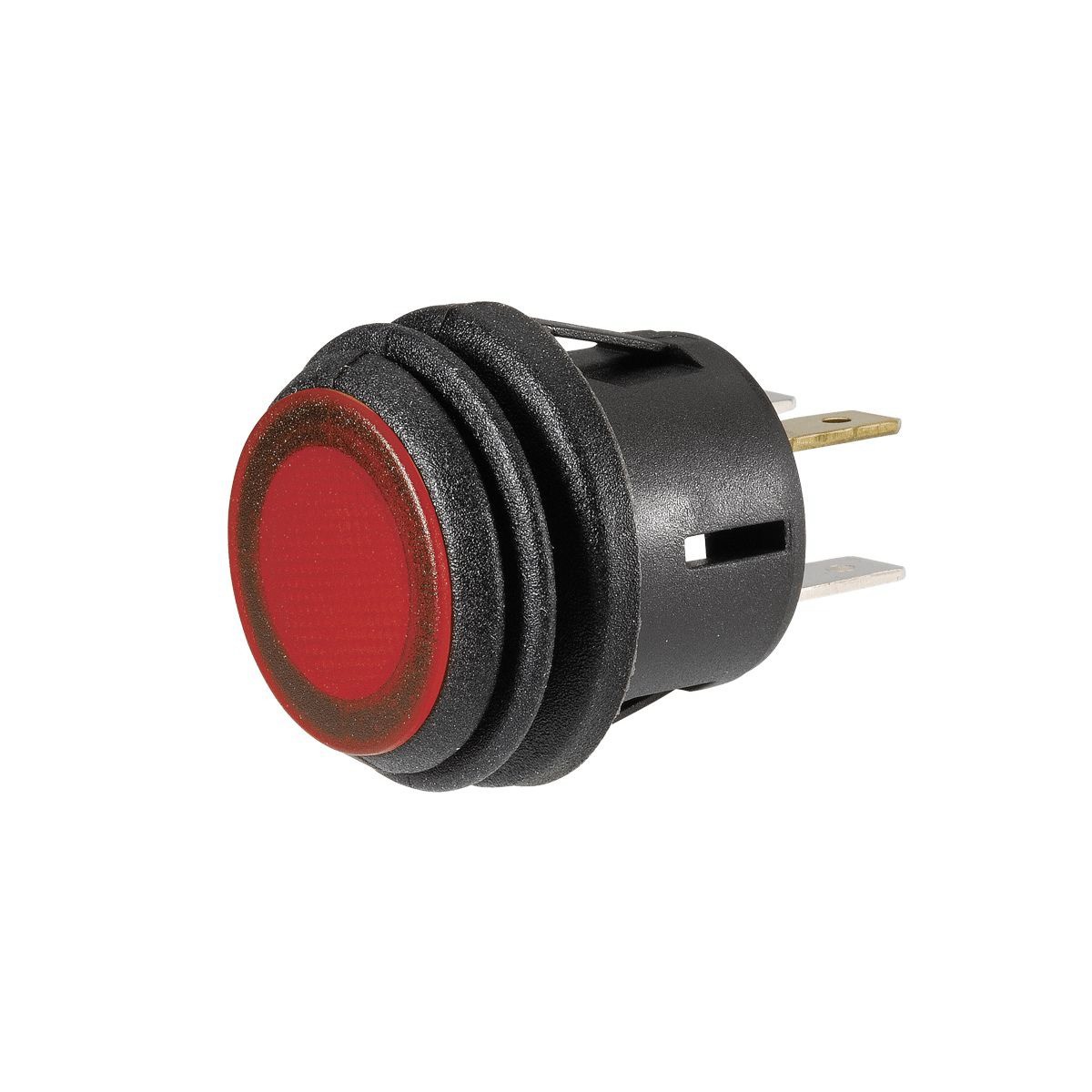Narva Push/Push Button Switch Off/On SPST Red LED (Contacts Rated 20A @ 12V) - 6