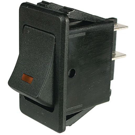 OEX Rocker Switch On/Off DPST 12V Amber Illumination (Contacts Rated 20A @ 12V)