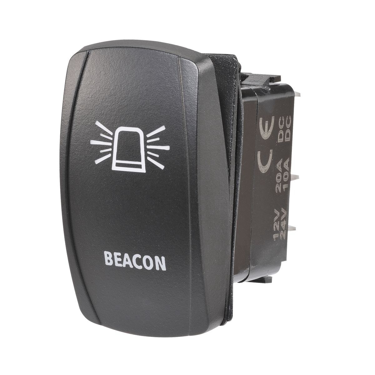 Narva Sealed Rocker Switch Off/On SPDT 12V/24V Amber LED Illuminated Beacon Symb