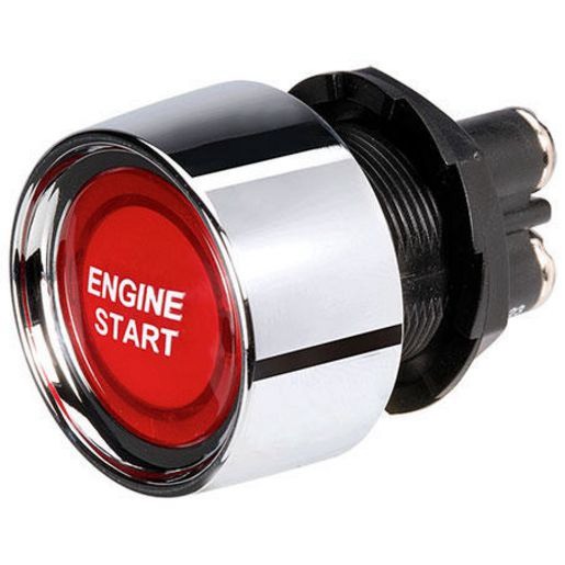 Narva Push Button Starter Switch On/Off Momentary SPST Red LED (Contacts Rated 5