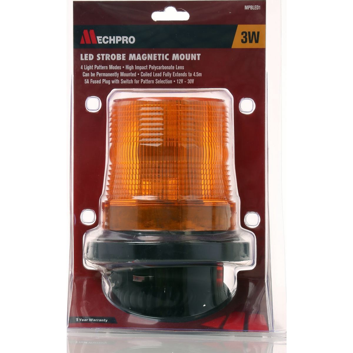 Mechpro Red Beacon LED Lamp 1030v - MPBLED1 Auto