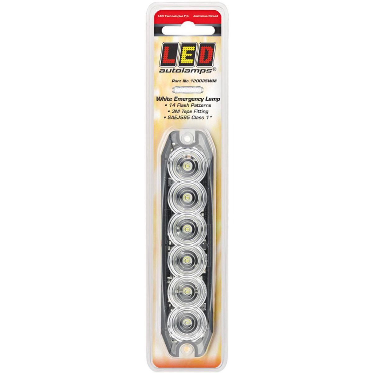 LED Autolamps Directional LED White 1224V Perm Mnt Sync Capable 14 Flash Pattern