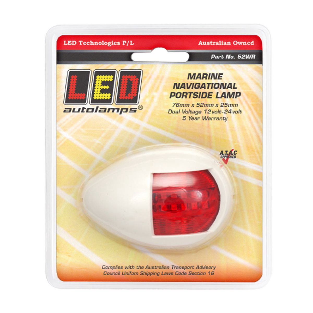 Navigation Light LED 12 or 24V - 52WR Auto