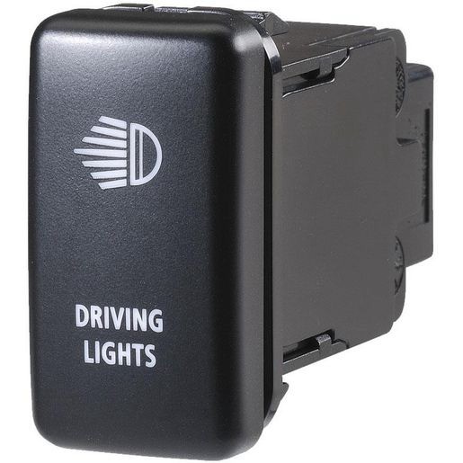 Narva Style Sealed Push Switch Off/On SPDT 12V Blue LED Illuminated Driving Ligh