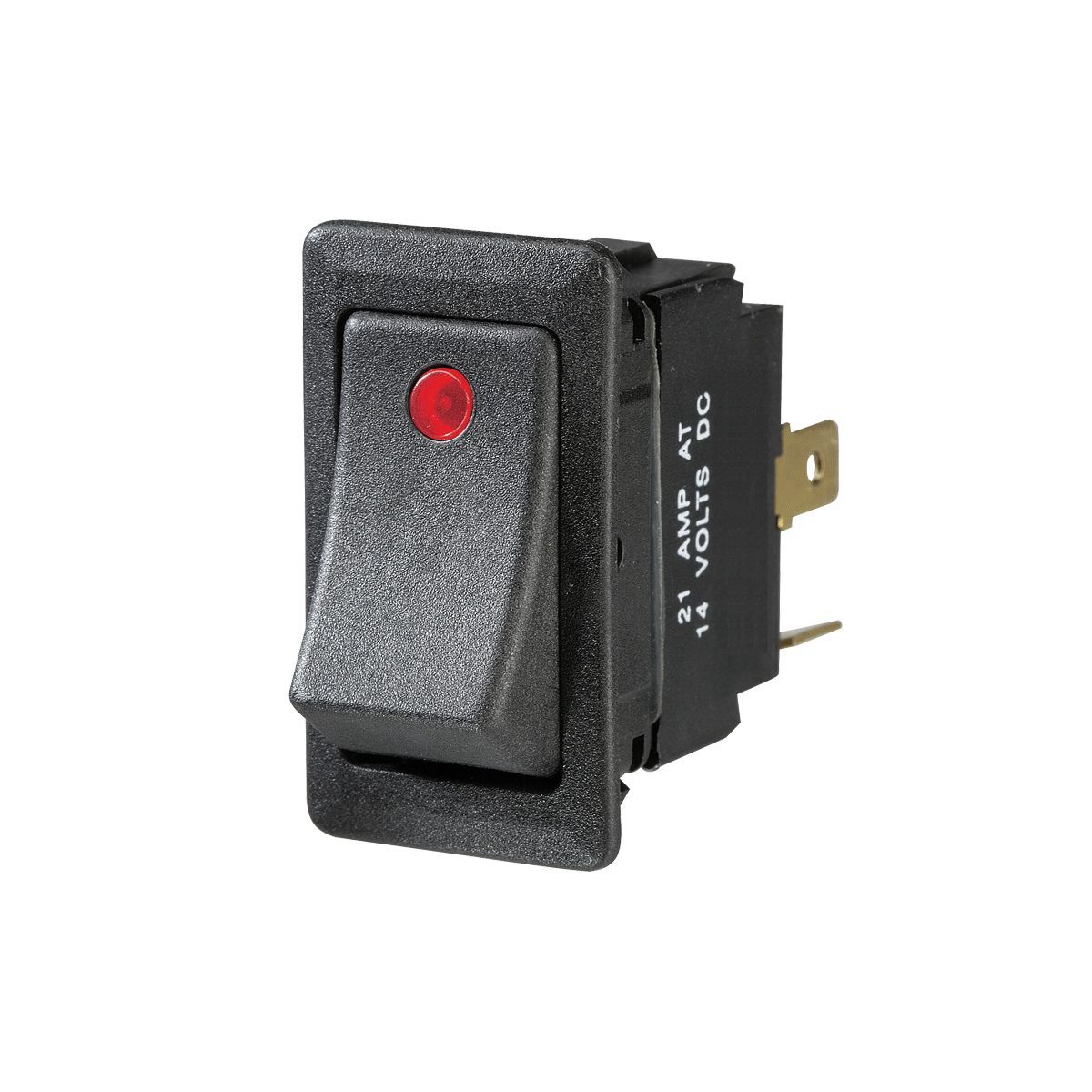 Narva Heavy Duty Rocker Switch Off/On SPST Red Illuminated (Contacts Rated 10A @