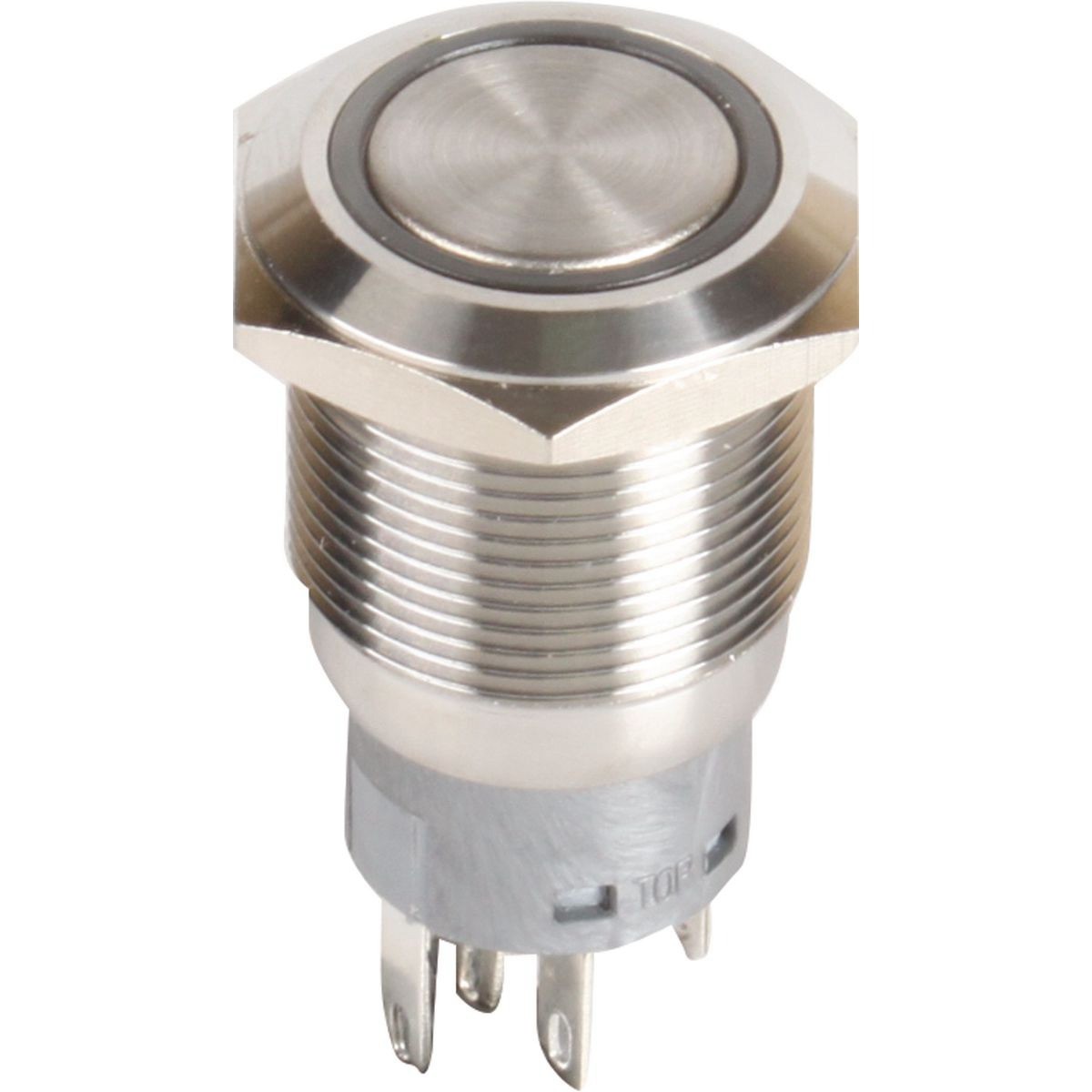 OEX Push Button Switch On/Off SPST 12V Green Illuminated (Contacts Rated 5A @ 12