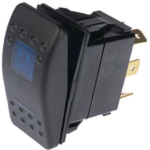OEX Carling Style Rocker Switch On/Off SPST Blue Illumination - ACX1975BL Auto