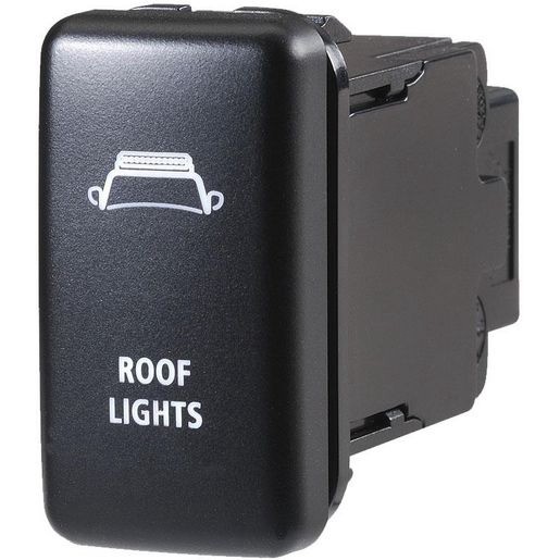 Narva Sealed Push Switch Off/On SPDT 12V Blue LED Illuminated Roof Lights Symbol