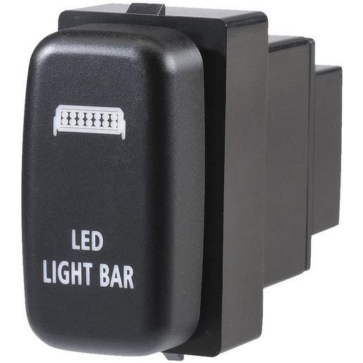 Narva Mitsubishi Style Sealed Push Switch Off/On SPDT 12V Blue LED Illuminated L