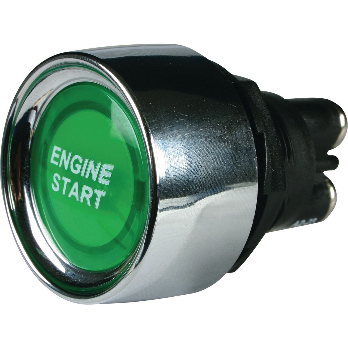 OEX Push Button Switch Off - Mom On - SPST 12V Green Illuminated (Contacts Rated