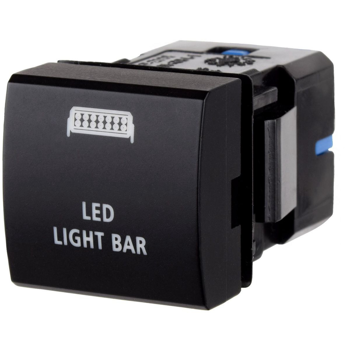 Narva OE Style Push Button Switch - Lightbar Symbol, 12V Blue Illumination - Sui
