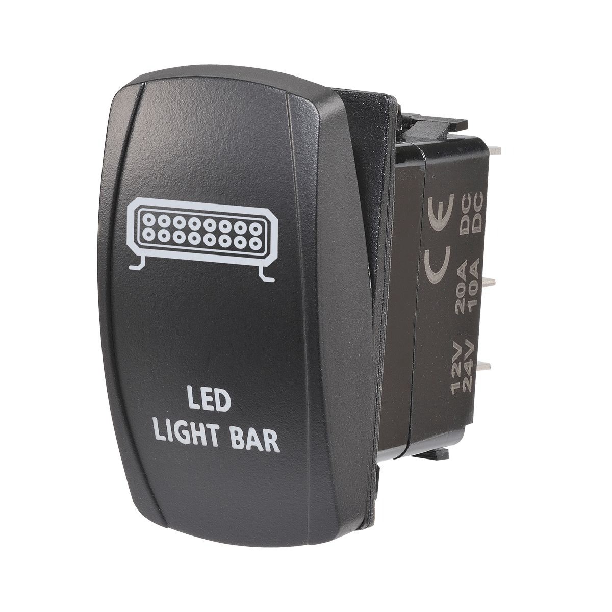 Narva Sealed Rocker Switch Off/On SPDT 12V/24V Blue LED Illuminated Light Bar Sy