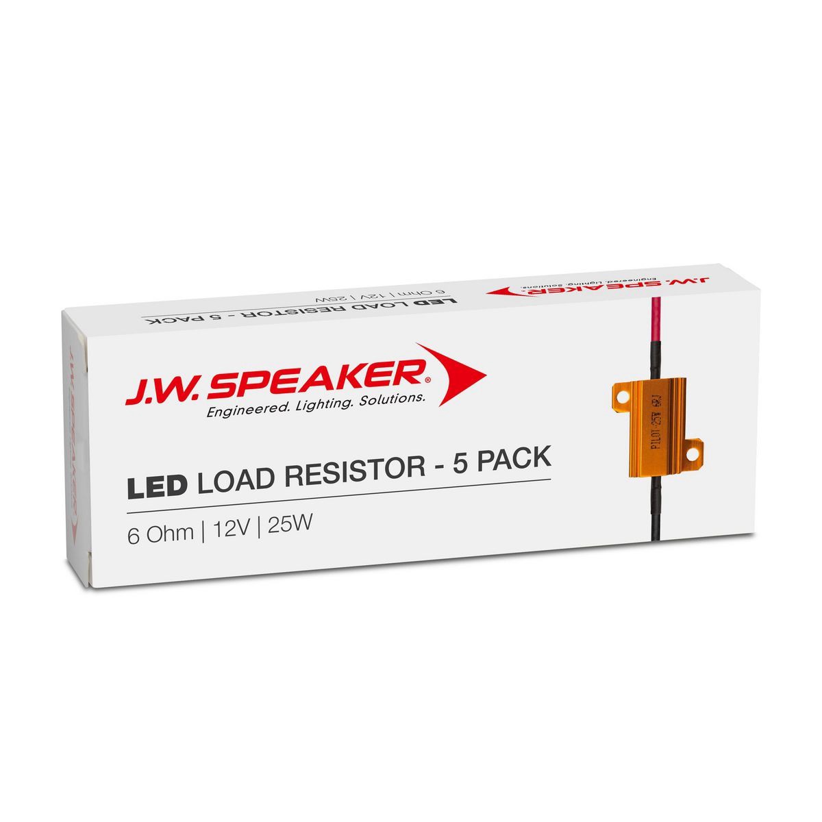 JW Speaker LED Load Resistors 12V 25W 6 Ohm - Trade/ Bulk Pack. - 990161-5 Auto