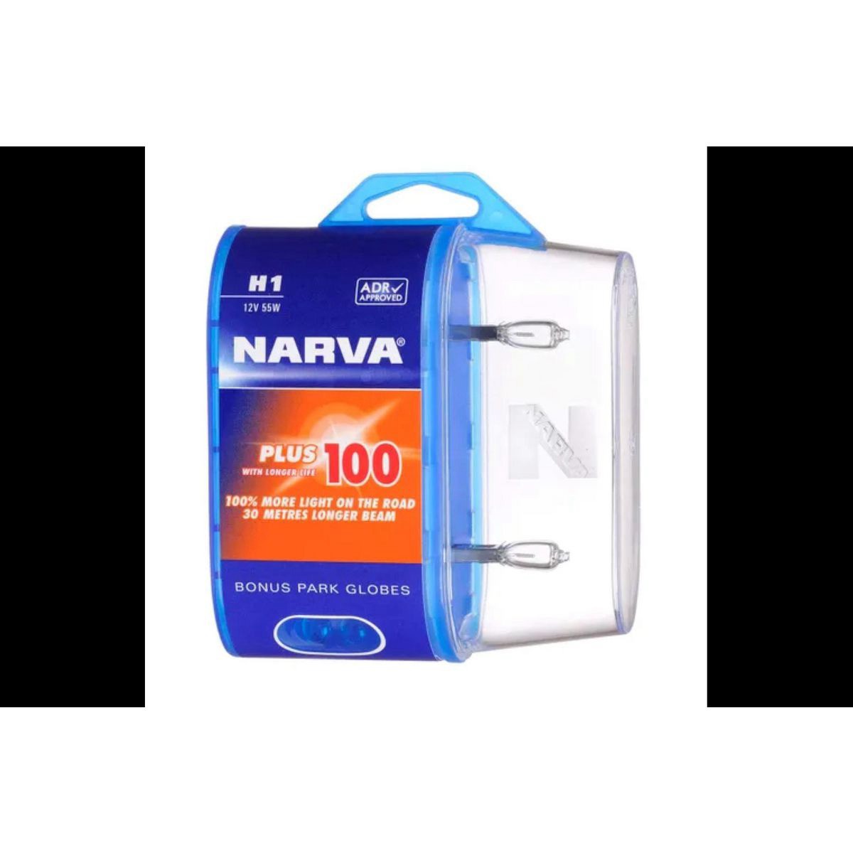 Narva H1 Globe Plus 100 12V 55W 2 Pce - 48334BL2 Car Wiring Adapter Car Lighting