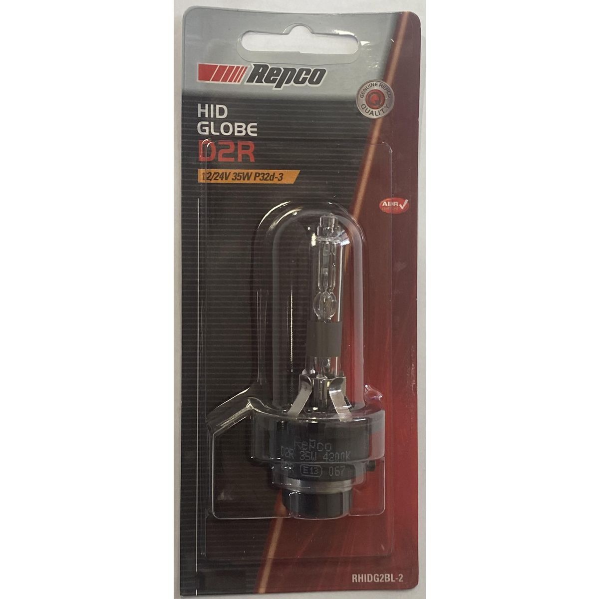 Repco D2R HID Globe 35W P32D3 - RHIDG2BL-2 Car Wiring Adapter Car Lighting