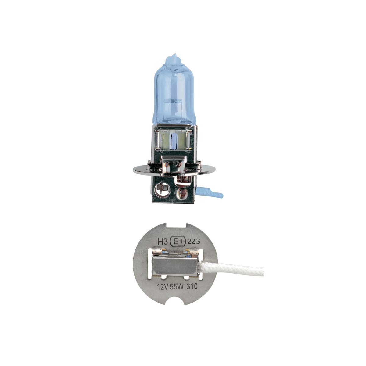 Narva H3 Globe Pk22S Arctic Blue 12V 55W - 48633BL Car Wiring Adapter Auto Part