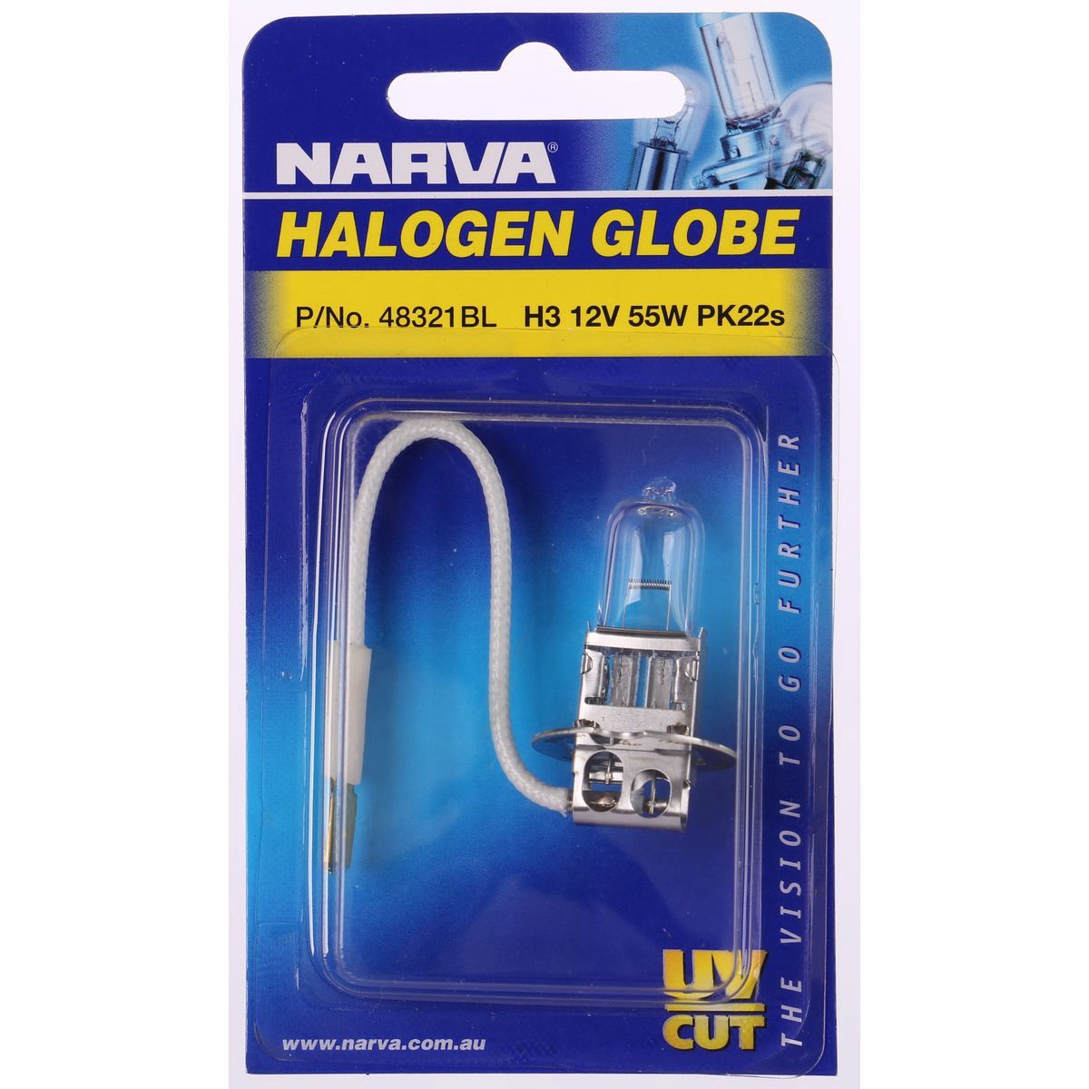 Narva H3 Globe Pk22S 12V 55W - 48321BL Car Wiring Adapter Car Lighting Auto Part