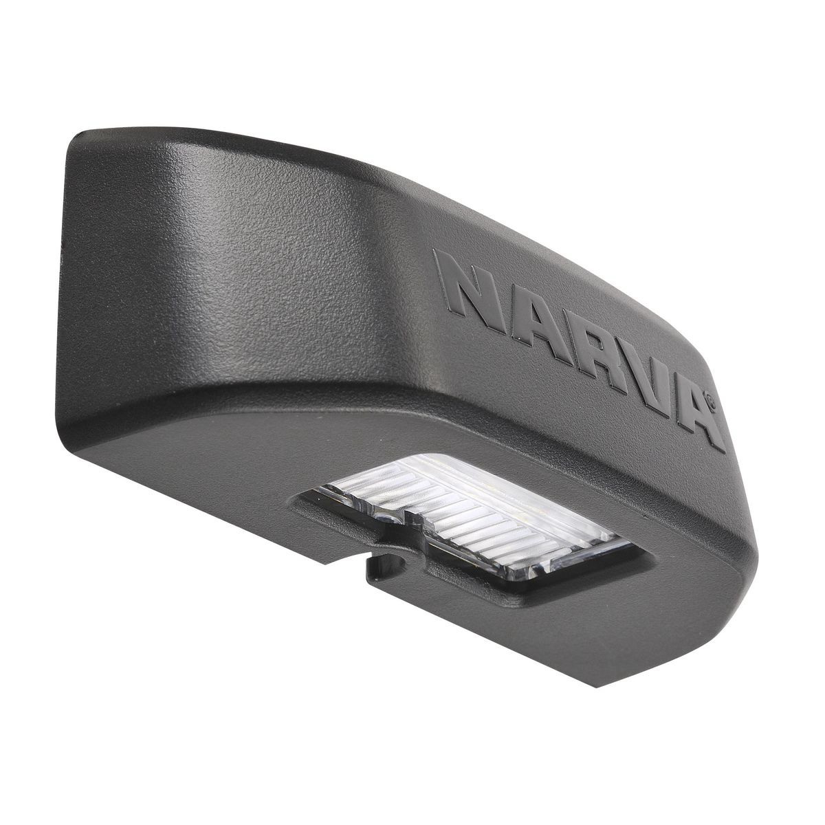 Narva 9-33 Volt LED License plate lamp in Charcoal Black housing and 0.5m cable