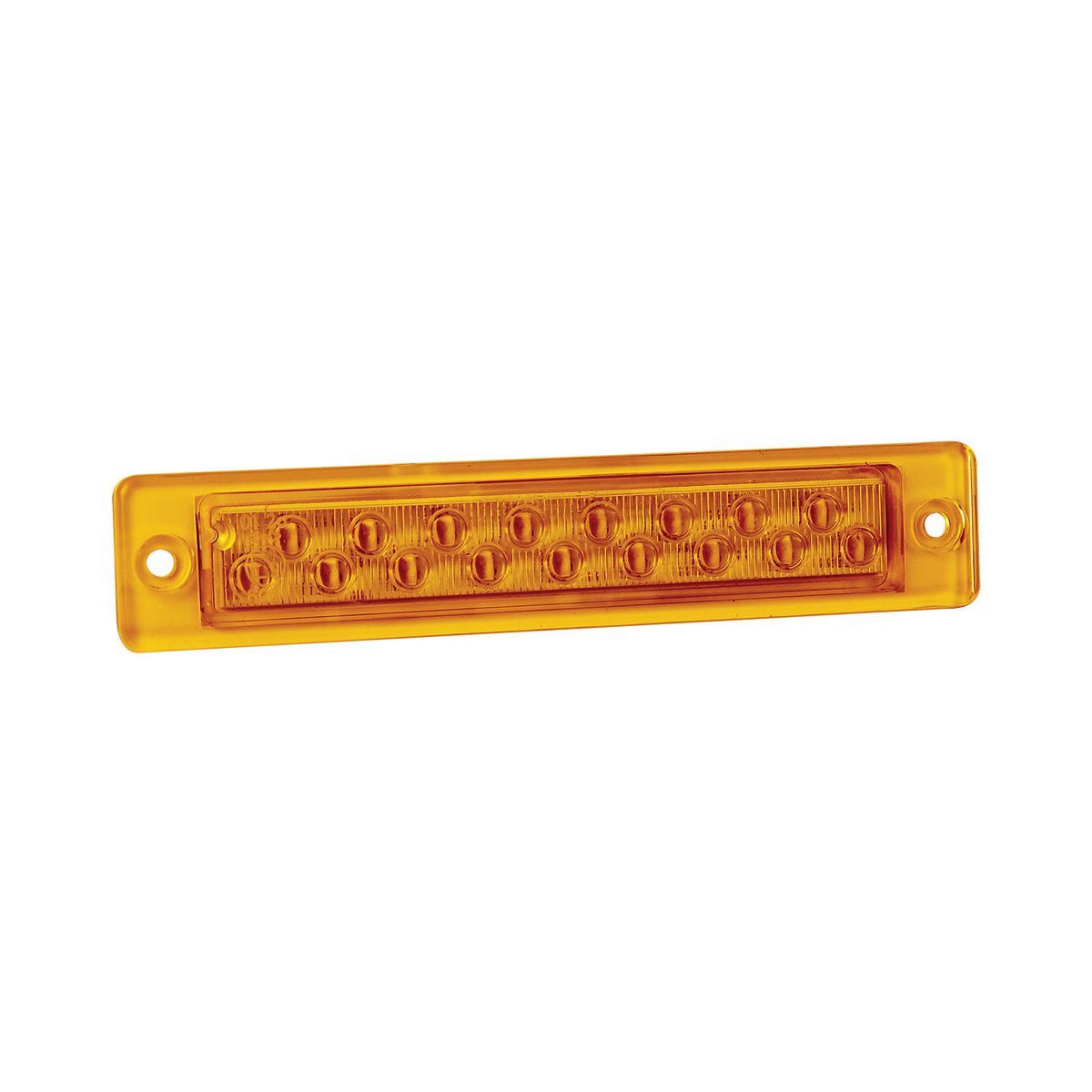 LED Autolamps 12V LED Slimeline Indicator Lamp With Amber Lens - 25A12 Adapter