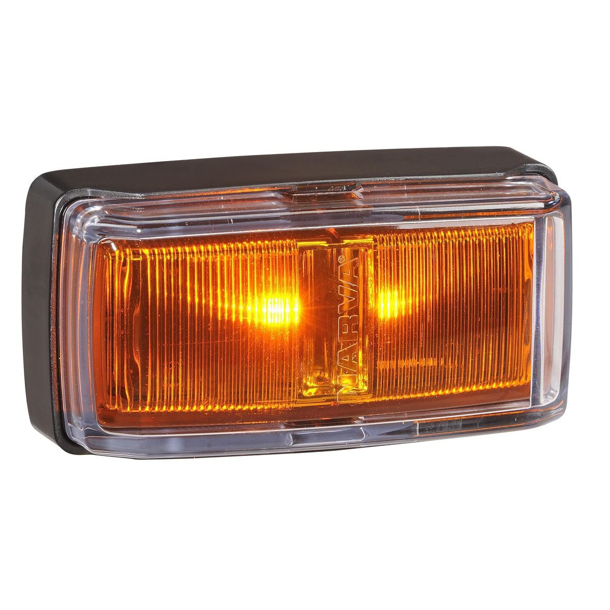 Narva Heavy Duty Model 81 Side Indicator Lamp (Amber) With Black Base And Integr
