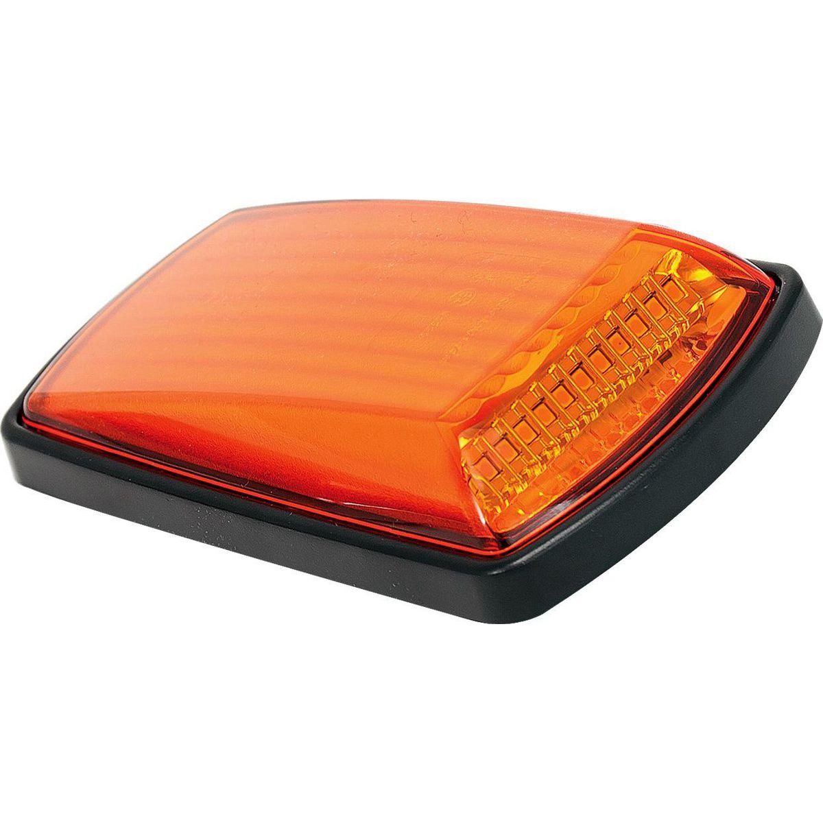 LED Autolamps Multi Volt Cat6 Side Direction Indicator Amber Lens With Black Mou