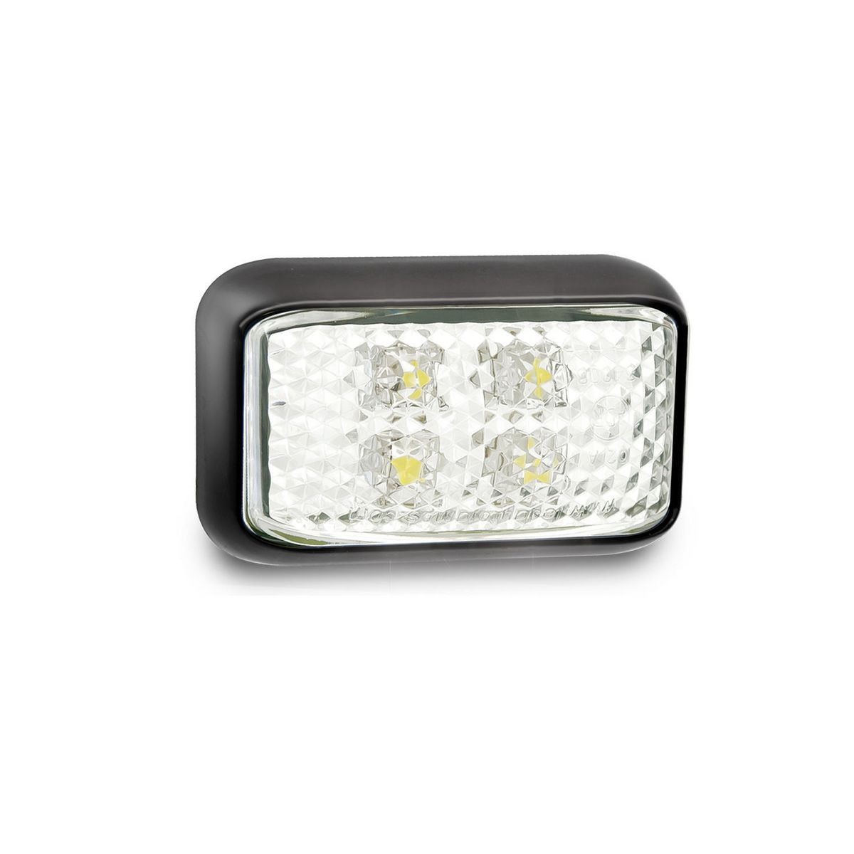 LED Autolamps Front End Outline Marker LED Light White 12/24v Clear Lens Black H